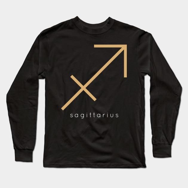 Zodiac Sign Sagittarius Long Sleeve T-Shirt by teeleoshirts